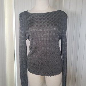 Silver metallic blouse